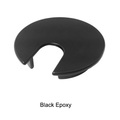 Electriduct Metal 2.5" Desk Grommet- Black Epoxy GR-MET-250-BE